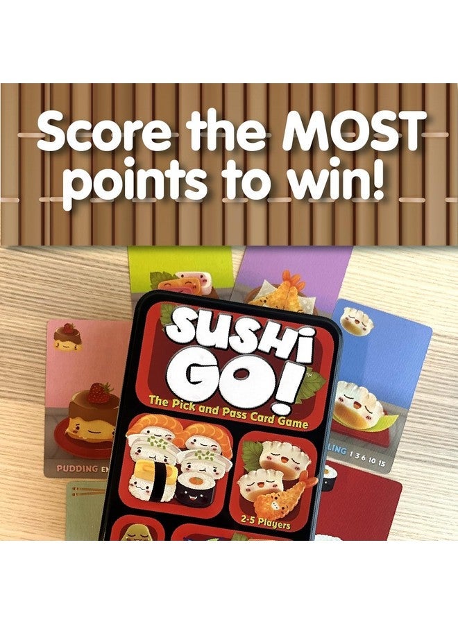 Gamewright Sushi Go - The Pick and Pass family Card Game from Gamewright, great for 2-5 players aged 8 and up - Image 3