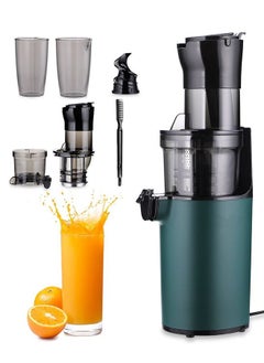 INKBIRD Electric Juicer Fruits Cold Press Squeezer Vegetable Processor Slow Masticating Juicer Machine 200W for Celery Carrot Slow Juicer Machine with Chute and 800ml Juice Cup BPA-Free Easy to Clean