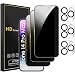 Romkasi 3 Pack Privacy Screen Protector for iPhone 14 Pro Max 67 Inch with 3 Pack Camera Lens Protector Anti Spy Tempered Glass Film AntiScratch Touch Sensitive Case Friendly - Image 2