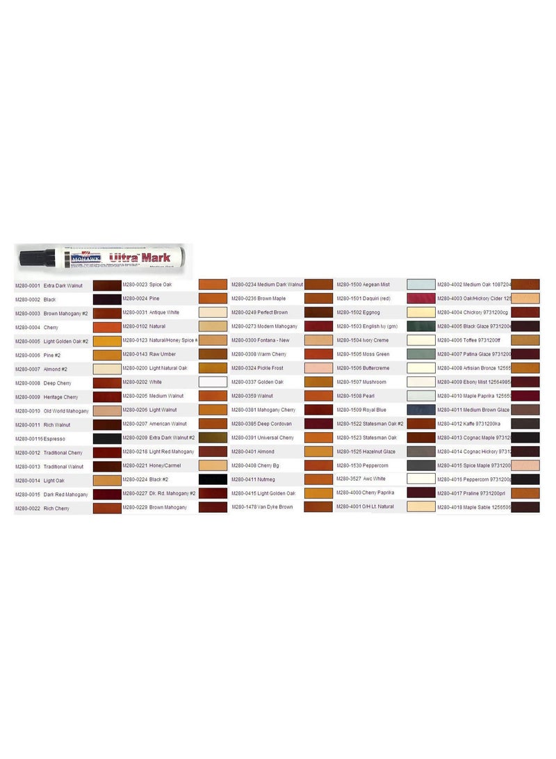 Mohawk Finishing Products Mohawk Ultra Mark Marker Dark Red Mahogany M280 0015, Touch Up and Repair Pen for Wood and Furniture Scratches, Wood Lacquer Marker - Image 4