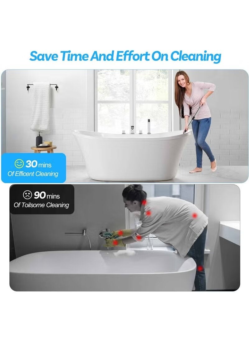 ELTRAZONE 8-in-1 Cordless Electric Spin Scrubber – Rechargeable Cleaning Brush with 8 Replaceable Heads Powerful Portable Scrubber for Bathroom, Tiles, Floors, Kitchen, Car and Hard-to-Reach Surfaces - Image 3