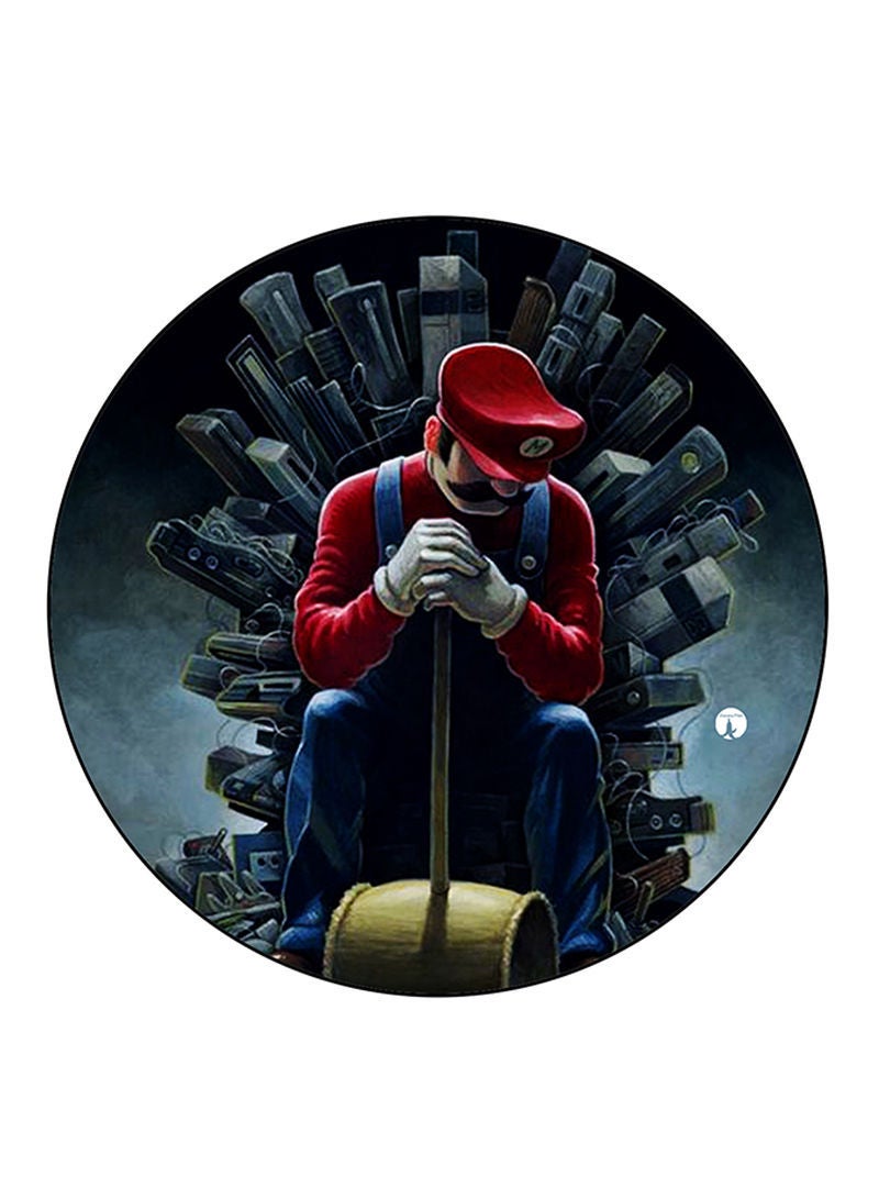Video Game Super Mario Printed Mouse Pad  Multicolour