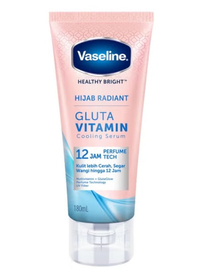Vaseline Healthy Bright Hijab Radiant Gluta Vitamin Cooling Body Serum – 180 ml