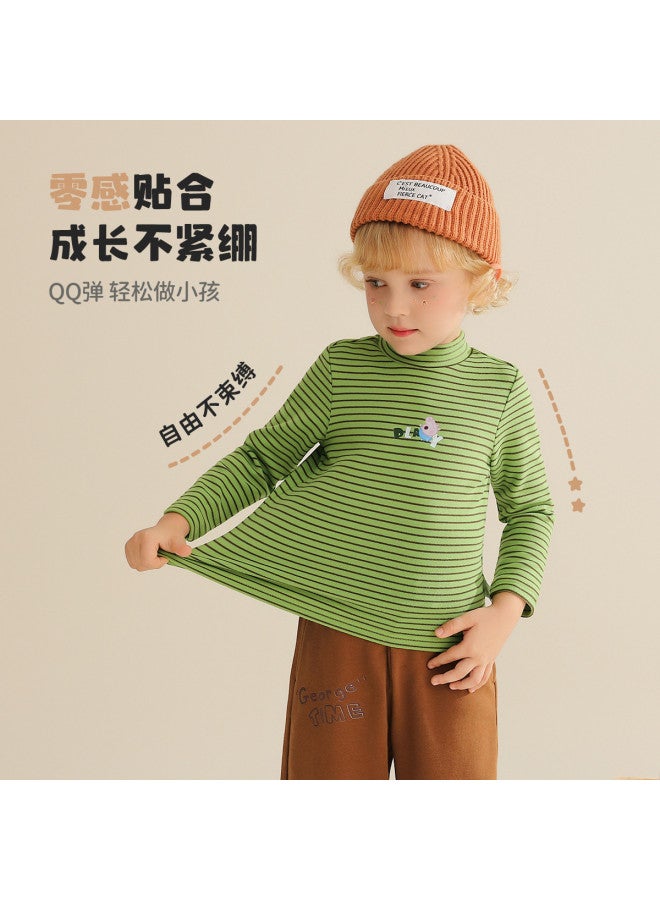 Peppa Pig spring Striped Long-sleeve T-shirt For Boys & Girls - Comfortable Semi-turtleneck Base Layer For Babies - Image 4