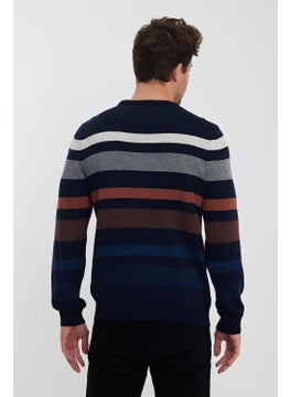 Alexander Gardi Crew Neck Striped Men's SWEATER(E23-6712)  - Image 3