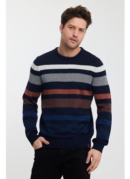 Alexander Gardi Crew Neck Striped Men's SWEATER(E23-6712)  - Image 1
