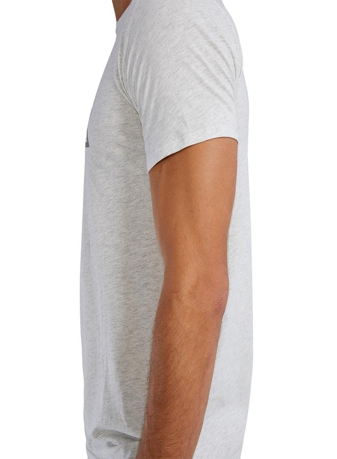 TYR Unisex Ultrasoft Lightweight Short Sleeve Big Logo Tech Tee, Ash Heather, X-Small - Image 4