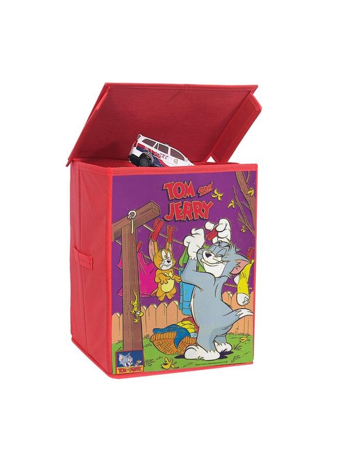 PrettyKrafts Tom & Jerry Toys Organizer Storage Box With Top Lid For Baby Boy'S And Baby Girl'Sred - Image 1
