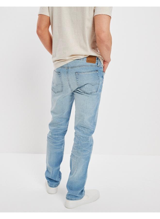 American Eagle Light Wash Straight Fit Jeans - Image 4