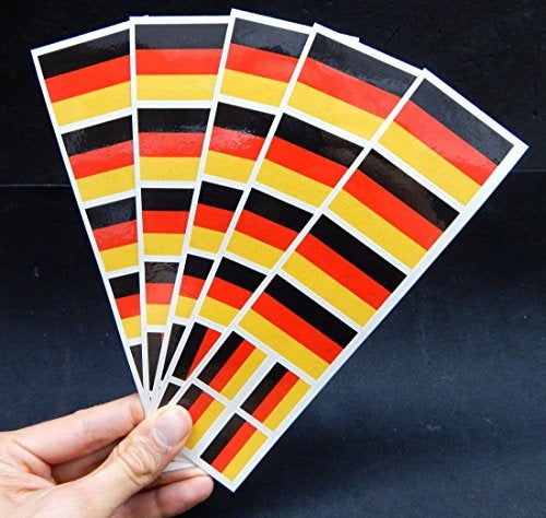 PremiumTT temporary tattoos 40 Germany Flag Tattoos German Olympic Party Favors - Image 5