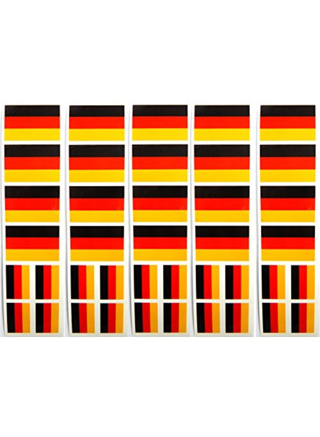 PremiumTT temporary tattoos 40 Germany Flag Tattoos German Olympic Party Favors - Image 1