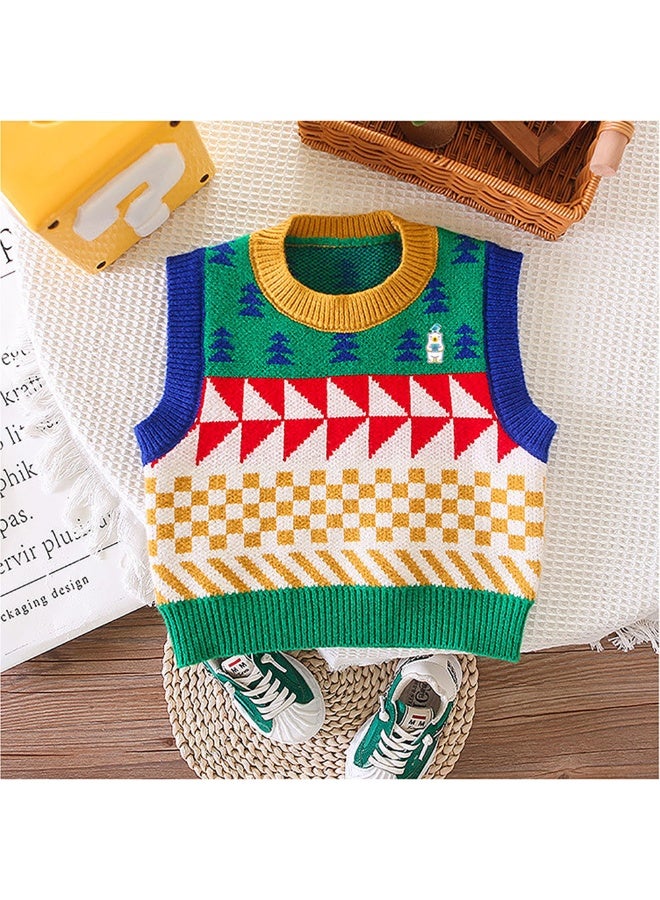 LITTLE SURPRISE BOX 3 Pcs Set Multicolour Sweater Shirt And Denims Set For Toddler And Kids Winter And All Season Wear  - Image 4