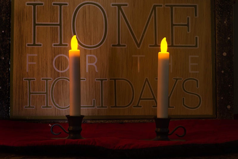 Mark Feldstein & Associates Flameless LED Taper Candle with Timer (Set of 2) - Image 1