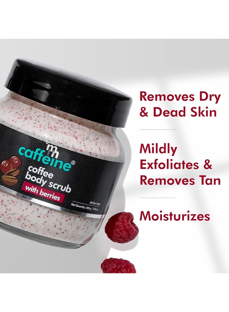 MCaffeine Berries & Coffee Body Scrub for Tan Removal | Creamy Body Scrub for Dry Skin | Exfoliating Scrub for Body for both Women and Men - 200gm  - Image 3