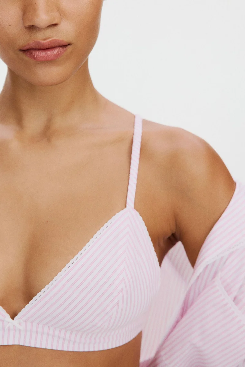 H&M Cotton pyjama bra top