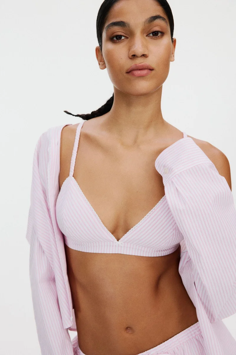 H&M Cotton pyjama bra top