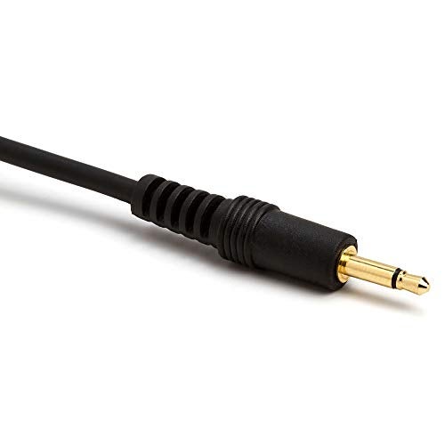 Cmple - 6ft Black Audio Cable 3.5mm 1/8 inch Mono Male to RCA Mono Male Connectors (Gold Plated) - 6 Feet - Image 2