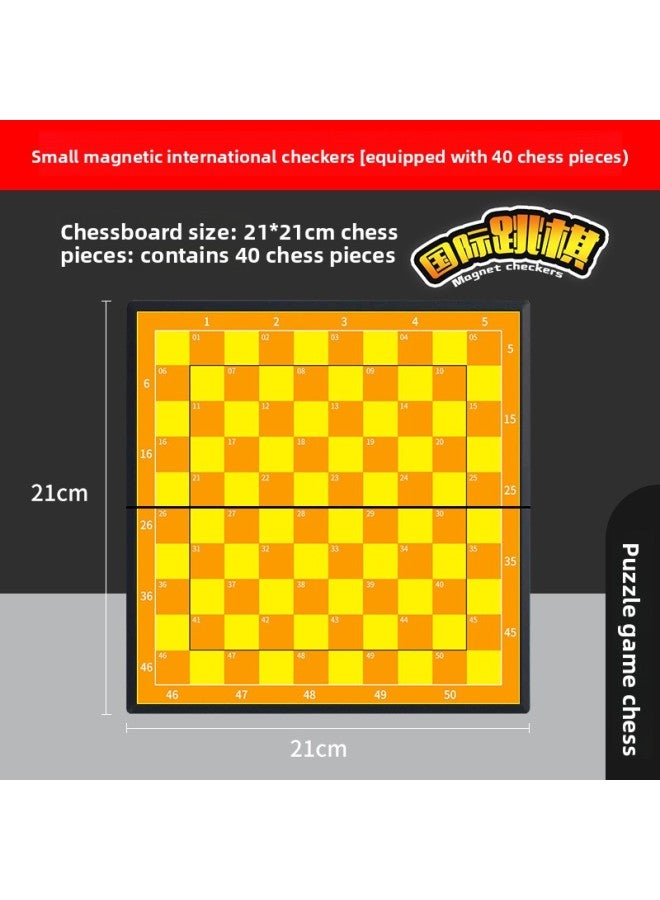 لعبة الشطرنج الطائرة المغناطيسية القابلة للطي والمحمولة، ألعاب تعليمية للأطفال في المرحلة الابتدائية، هدية للآباء والأطفال