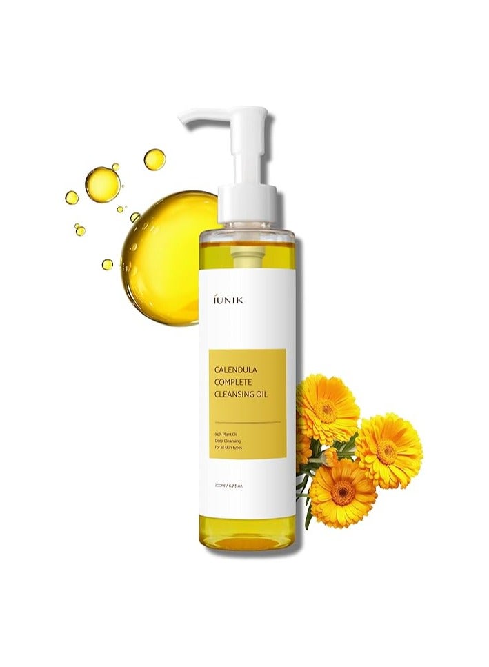 Iunik Calendula Complete Cleansing Oil, 200 ml - Image 1