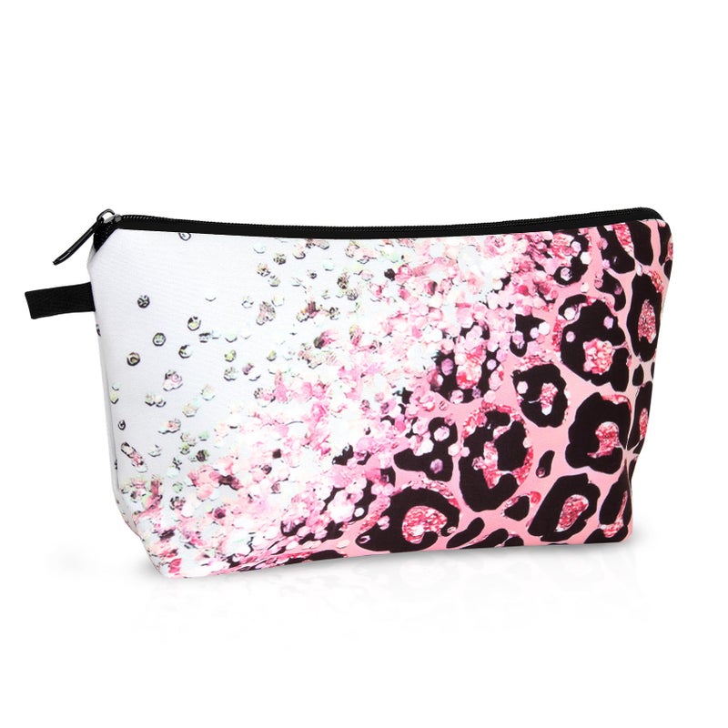 Wteehn Small Makeup Bag for Travel, Mini Makeup Pouch, Cute Cosmetic Bag for Women, Toiletry Bags, Make Up Brush Skincare Organizer, Pouches for Travel Accessories - Image 1