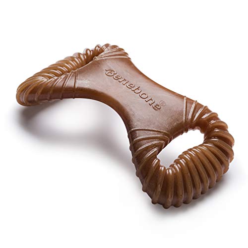 Benebone Dental Durable Dog Chew Toy for Aggressive Chewers, Real Peanut, Made in USA, Medium - Image 1