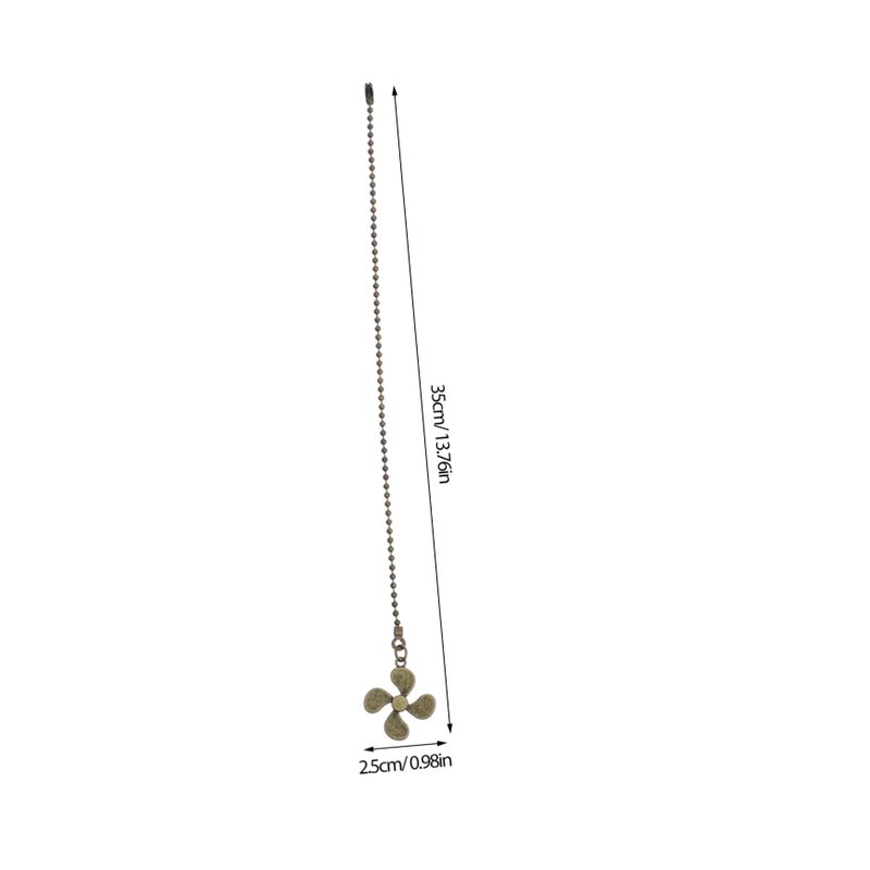 Golden Ceiling Fan Pull Chain Extensions 2 Pack Elegant Ball Hanging Decor Home Cafe Bar - Image 3