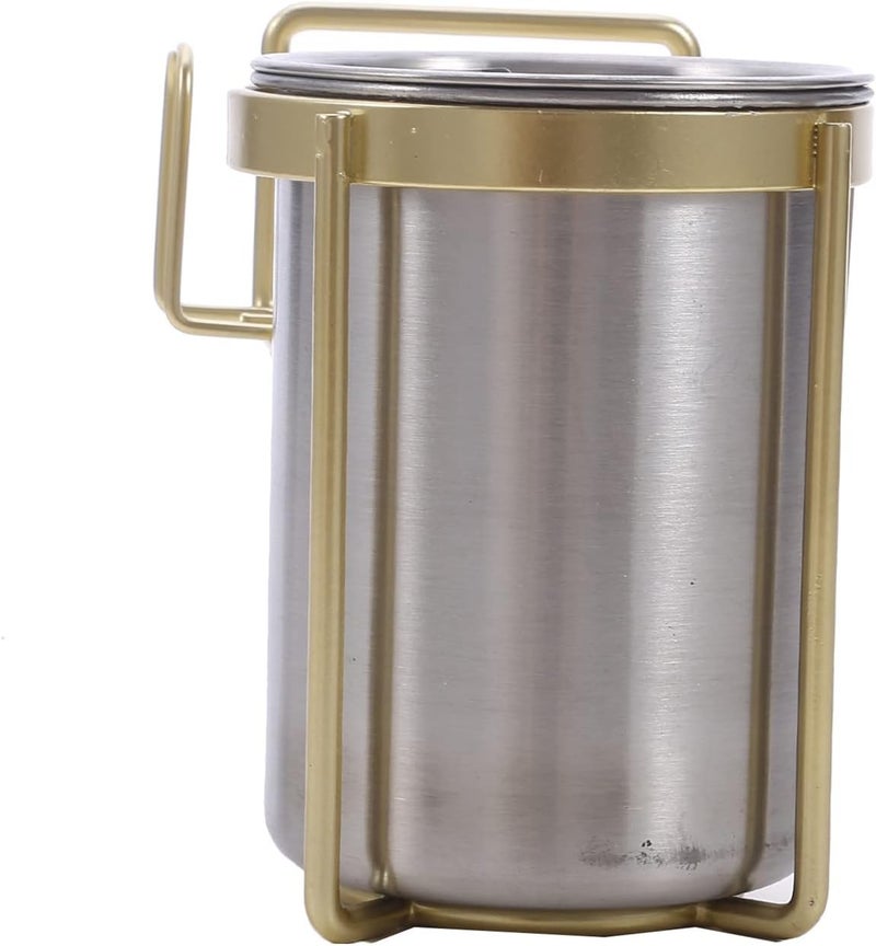 cheekyglo Wall-mounted Ashtray Creative Stainless Steel Wall Ashtray Household Ashtray Bathroom Ashtray Punch-free Portable Ashtray,Style 2 - Image 4