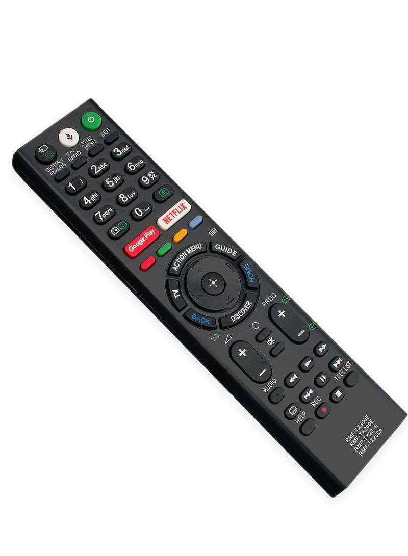 PopZa RMF-TX300E RMF-TX200E RMF-TX201E RMF-TX200A Voice Remote Control Fit for for Sony Smart LED TV KD-49XE8096, KD-49XE8396, KD-55XE8096, KD-55XE8396, KD-43XE8096, KD-43XE8396, KD-49XE8005, KD-49XE8077 - Image 2