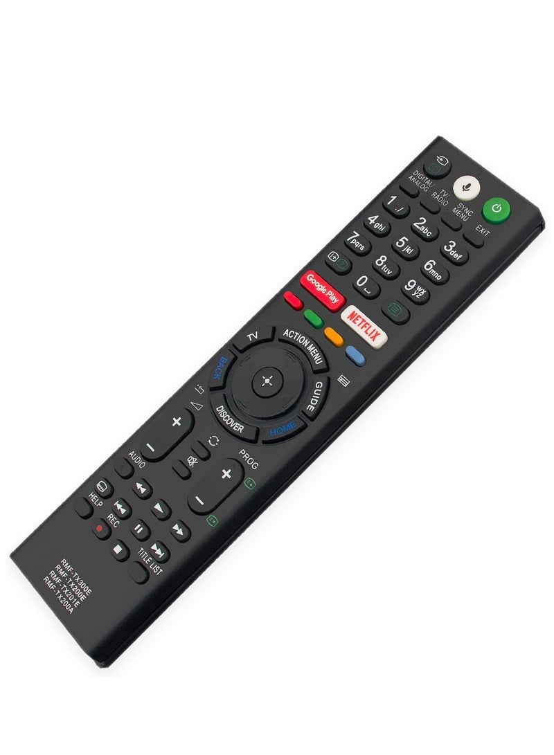 PopZa RMF-TX300E RMF-TX200E RMF-TX201E RMF-TX200A Voice Remote Control Fit for for Sony Smart LED TV KD-49XE8096, KD-49XE8396, KD-55XE8096, KD-55XE8396, KD-43XE8096, KD-43XE8396, KD-49XE8005, KD-49XE8077 - Image 3