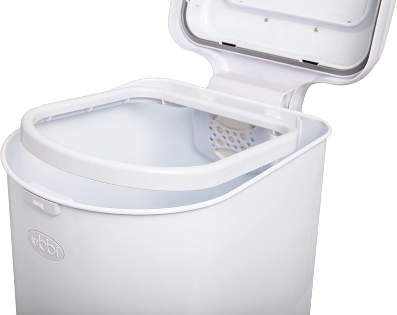 ubbi Pet Waste Pail, Cat Litter Disposal System, Odor Locking, White - Image 3