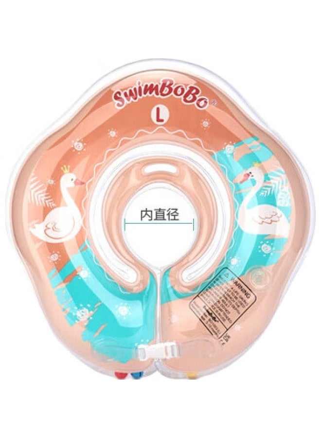SwimBoBo Baby Swim Ring Neck Ring 0-5 Months Newborn Swimming Neck Ring Baby Bath Neck Ring Pink Bo1003M - Image 3