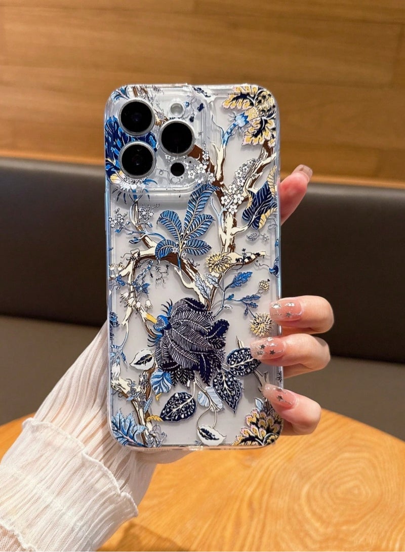 iPhone 16 Pro Max Case and Charger Cover – 4-Piece Set Protective charger case and phone case adorned with  floral designs adding a feminine and modern touch. - Image 3