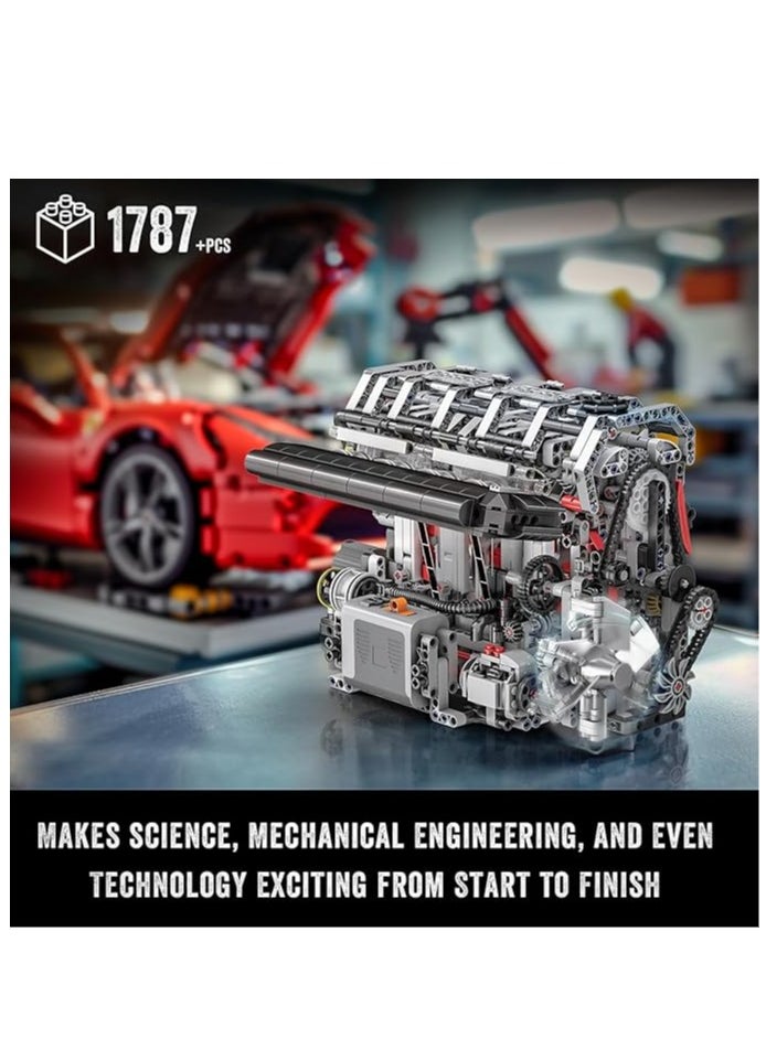 mould king 10087 L4 Gasoline Engine Building Blocks Kit, Mini Engine That Work - DIY STEM Project for Boys & Girls, Teens, & Hobby Kit for Adults  - Image 5