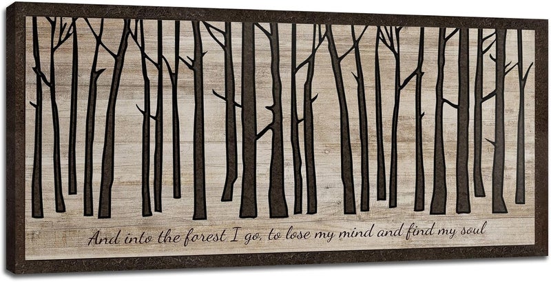 Tijuboni Birch Tree Large Wall Art Canvas Print - Image 1