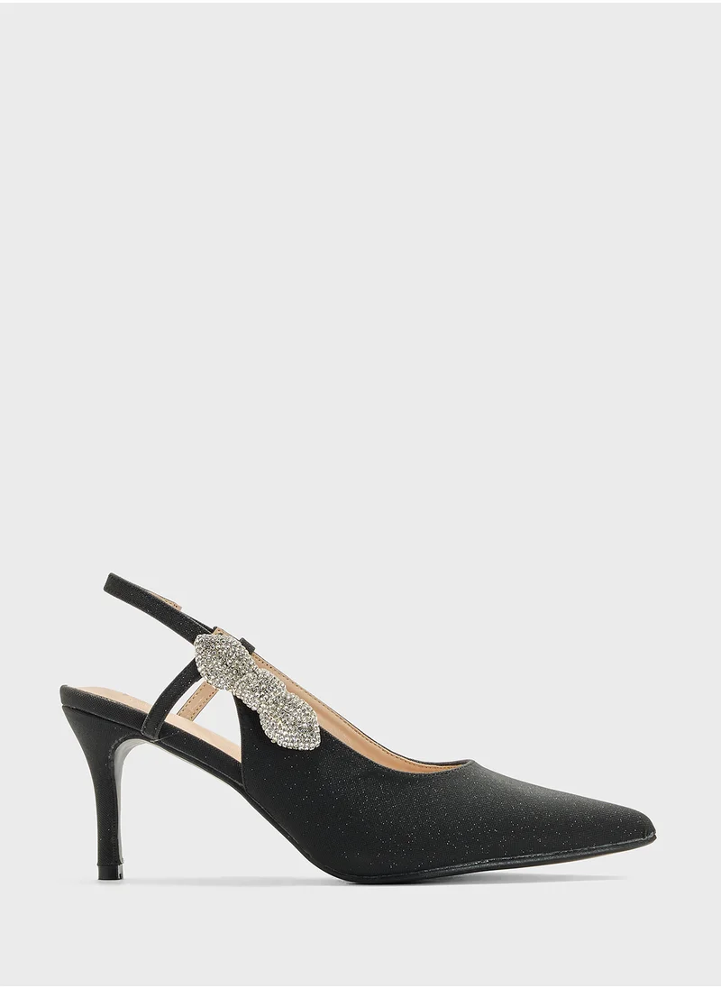 ايلا ليمتد اديشن Diamante Sling Back Pump