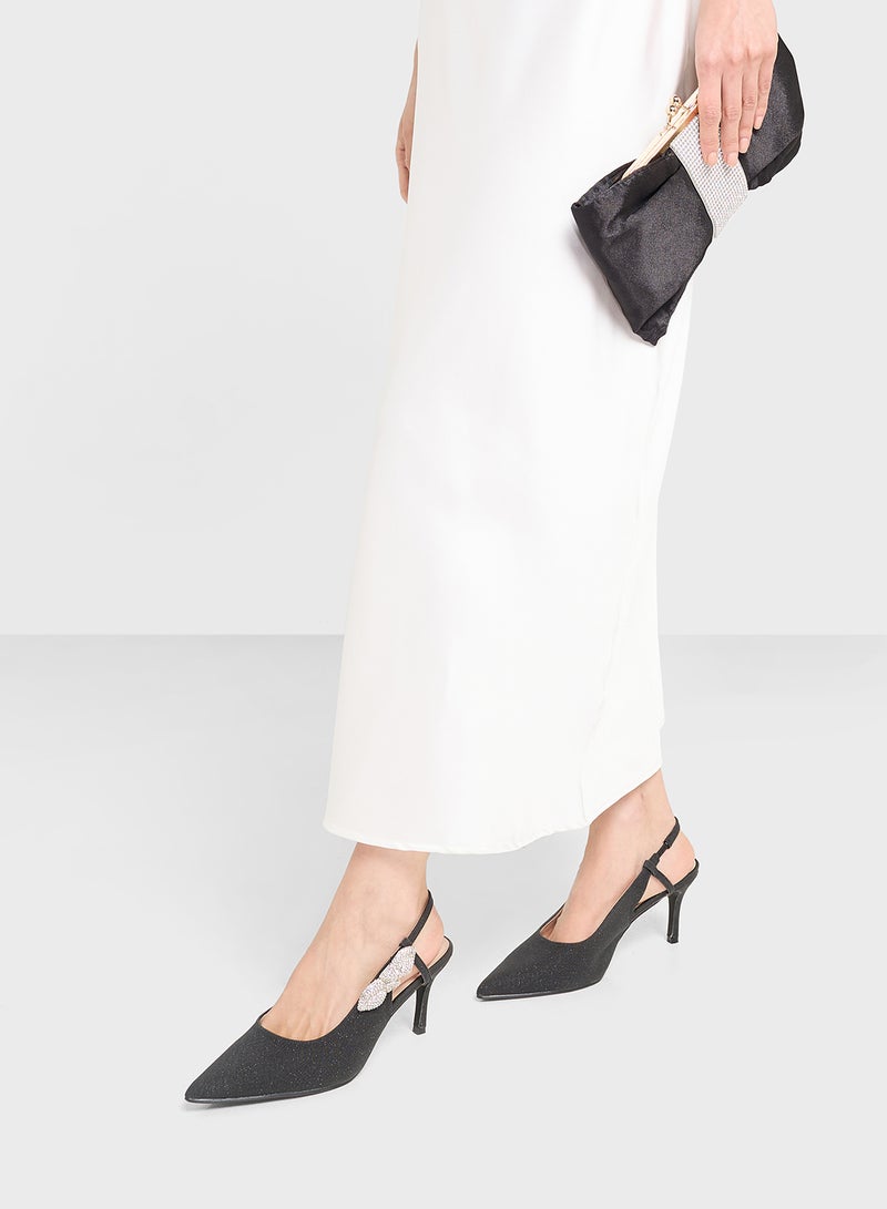 Ella Limited Edition Diamante Sling Back Pump  - Image 5