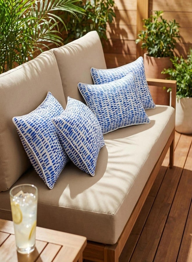 JMGBird Outdoor Patio Pillows 12x20 Inch - Pack of 4 Waterproof Fade-Resistant Throw Pillows with Inserts for Patio Furniture - Image 5