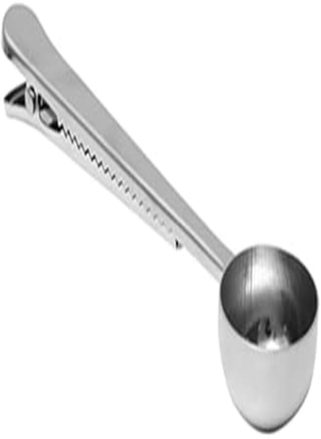 Generic Coffee Scoop with Bag Clip, Stainless Steel Long Handled (Silver) 