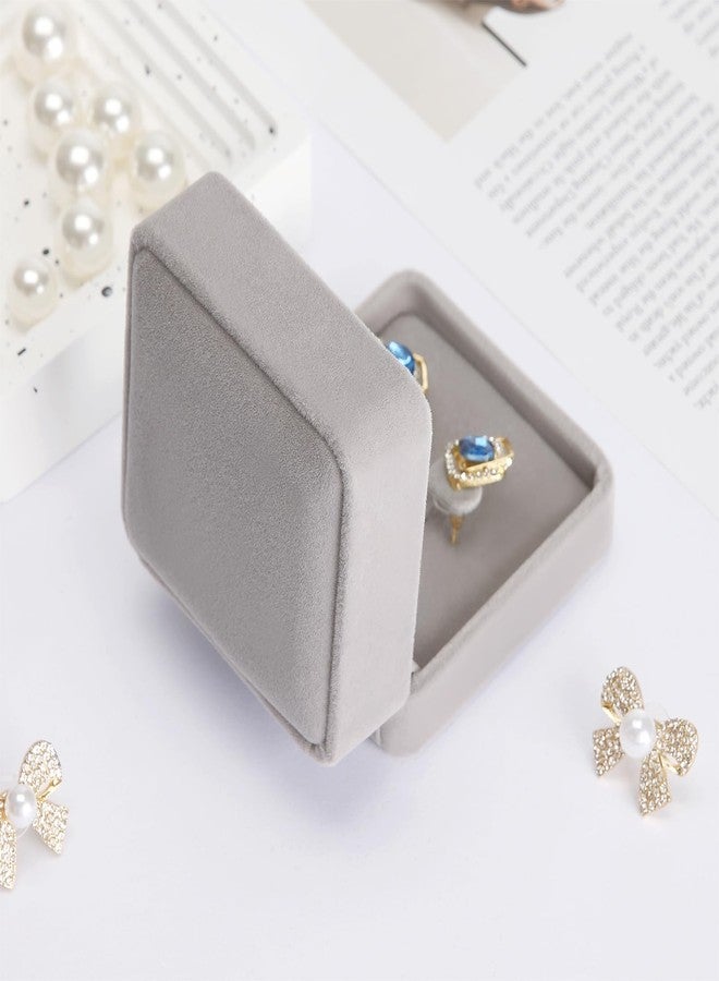 KUKUVR 6 Pieces Classic Velvet Jewelry Earring Gift Box for Stud Earring Necklace Pendant, Jewellry Earring Storage Display Case for Wedding Engagement Birthday Anniversary - Image 5