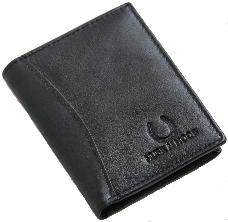 Husk N Hoof RFID Protected Leather Credit Card Holder Wallet for Man Women | Card Holder for Men Woman | Black - Image 2