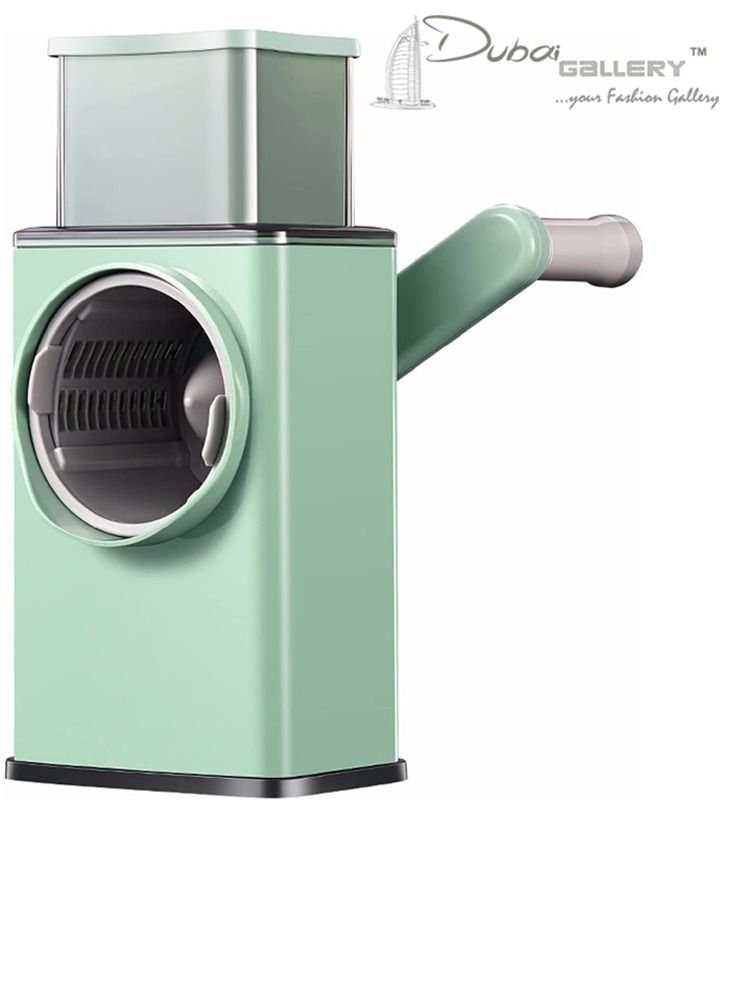 DubaiGallery Multifunctional Vegetable Cutter Kitchen Cheese Grater Rotary Slicer Cutter 3-in-1 Salad Grinder  - Image 1