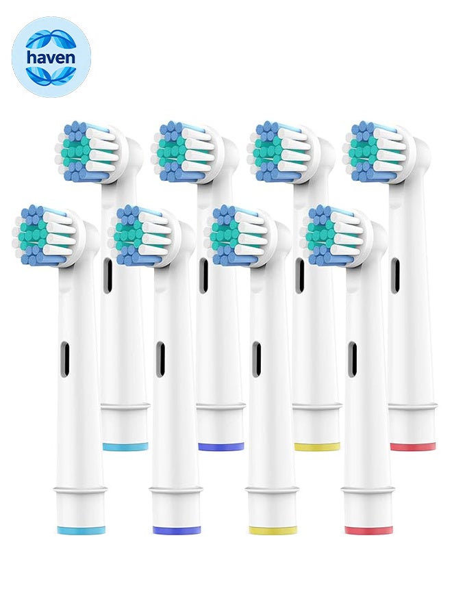 HAVEN 8 Pack Replacement Electric Toothbrush Head, Ultra Fine Hair Soft Type, Precision Clean Brush Heads Refills - Image 1