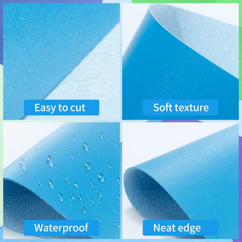 fuceury 32 Pieces Faux Leather Sheets, 8Ã—12 inches Colored Faux PU Leather Sheets, Faux Leather Material for Making Bows, Earrings, Crafts DIY Projects - Image 3