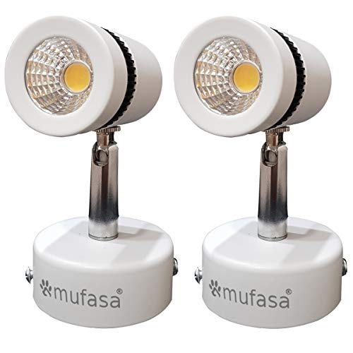 Mufasa 3W LED Spot Focus Light for Wall or Ceiling Mount (Warm White,Metal) -Pack of 2 - Image 1