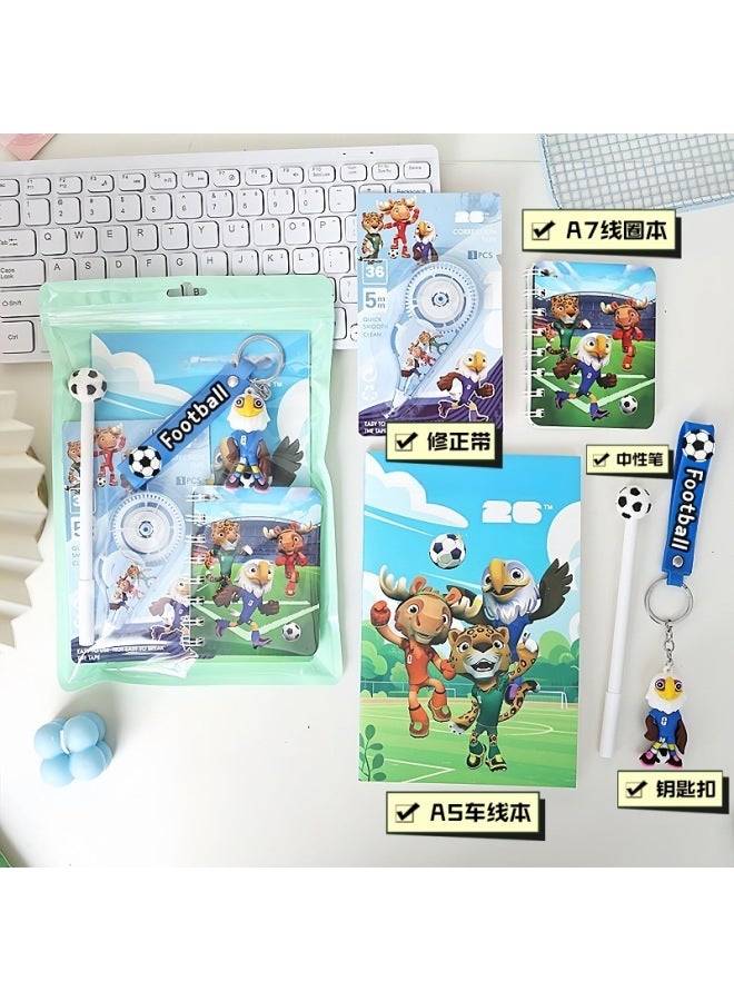 New Product World Cup Football Limited Edition Stationery Set Children's Holiday Student Reward Small Gifts Class Group Purchase