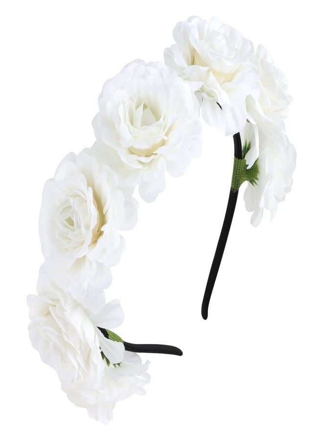 BAHABY Flower Headbands for Women Floral Headband Wedding Photo Props Headpiece - Image 1