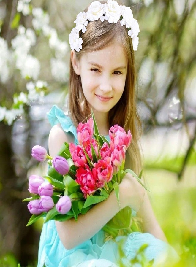 BAHABY Flower Headbands for Women Floral Headband Wedding Photo Props Headpiece - Image 5