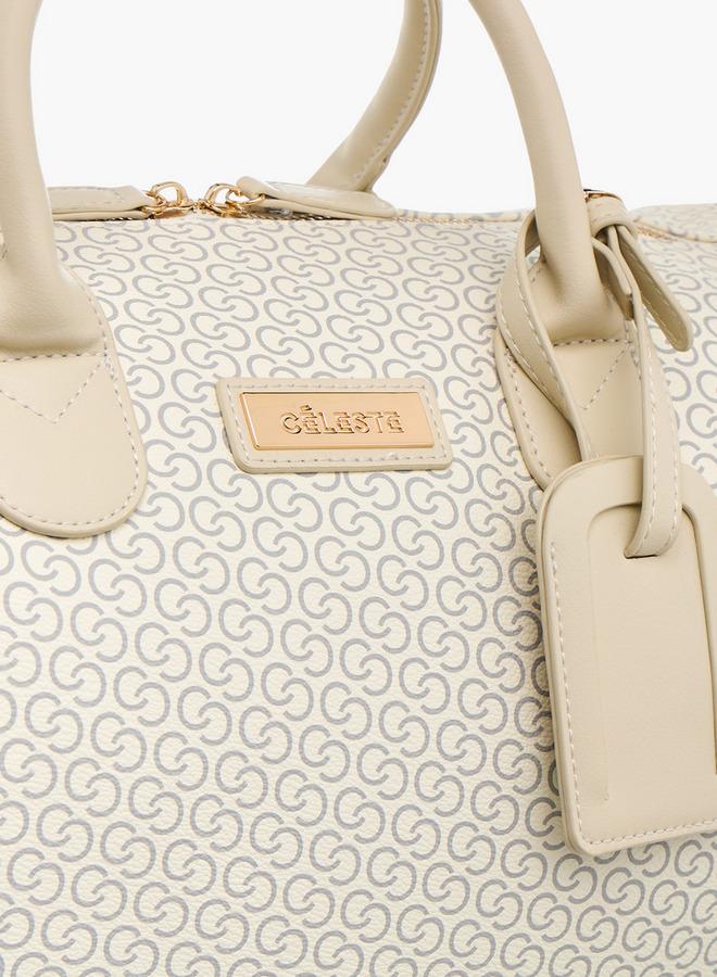 Celeste Printed Duffle Bag with Double Handle - Image 4