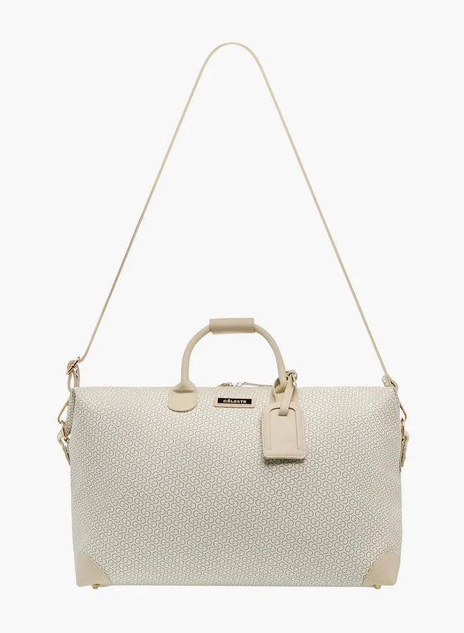 سيليست حقيبة دافل مطبوعة بمقبض مزدوج