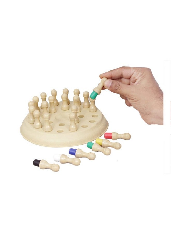 PLUSPOINT Memory Chess Color Game, Memory Chess, Family Plastic Block Board Game,Memory Match Stick Chess Game,Parent-Child Interaction Toy, Brain Teaser for Age 3 and Up Kitty Party Games - Image 1